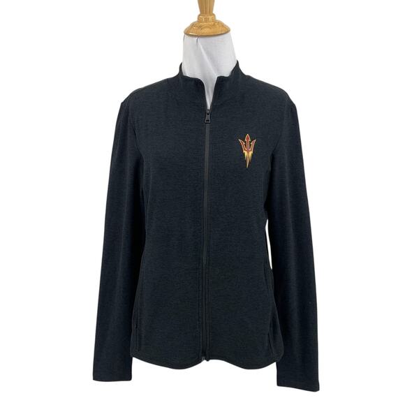 Beyond Yoga Jacket Womens L Large Black On The Go ASU Arizona State University - Picture 1 of 14